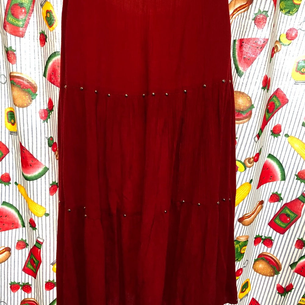 Red Western Skirt size 12/14